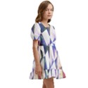 Abstract Art Work 1 Kids  Short Sleeve Dolly Dress View3