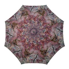 Blended Rivers Golf Umbrellas by kaleidomarblingart