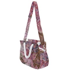 Blended Rivers Rope Handles Shoulder Strap Bag by kaleidomarblingart