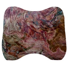 Blended Rivers Velour Head Support Cushion by kaleidomarblingart