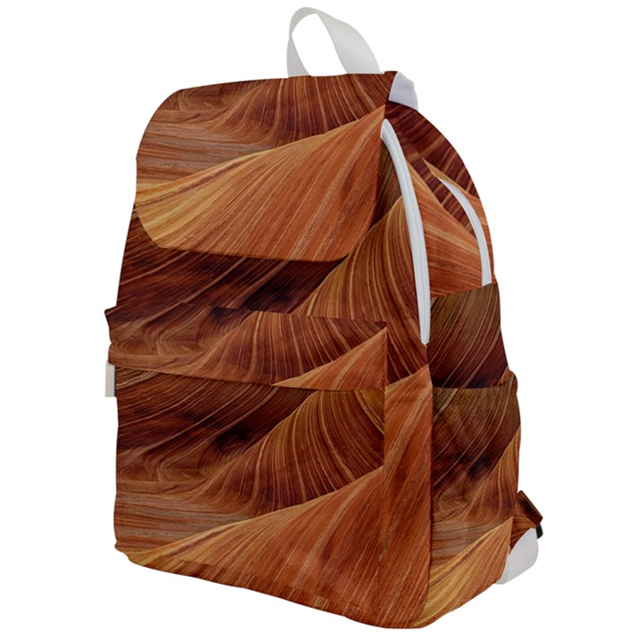 Sandstone The Wave Rock Nature Red Sand Top Flap Backpack