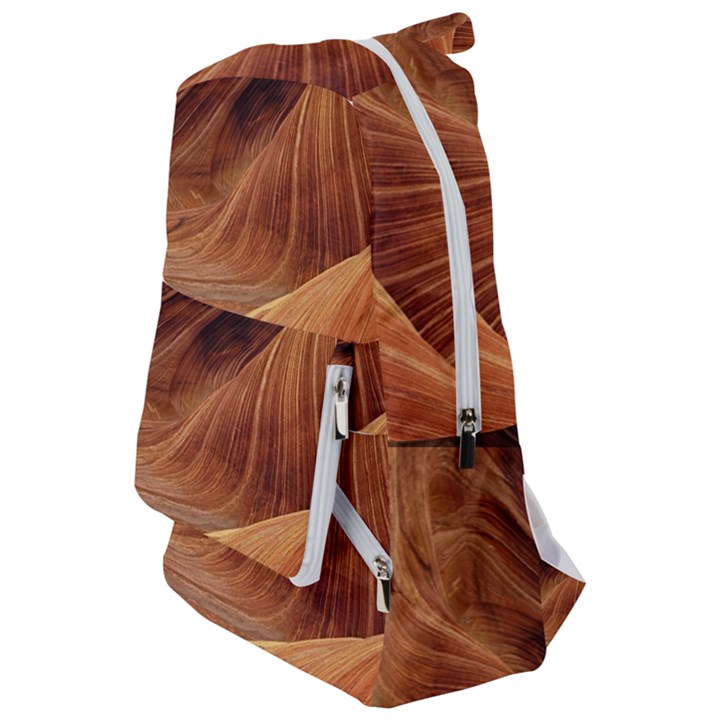 Sandstone The Wave Rock Nature Red Sand Travelers  Backpack