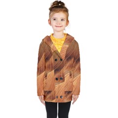 Sandstone The Wave Rock Nature Red Sand Kids  Double Breasted Button Coat