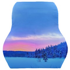 Winter Landscape Snow Forest Trees Car Seat Back Cushion 