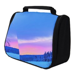 Winter Landscape Snow Forest Trees Full Print Travel Pouch (small)