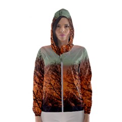 Twilight Sunset Sky Evening Clouds Women s Hooded Windbreaker