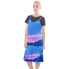 Winter Landscape Snow Forest Trees Camis Fishtail Dress