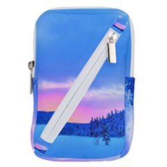 Winter Landscape Snow Forest Trees Belt Pouch Bag (large)