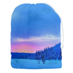 Winter Landscape Snow Forest Trees Drawstring Pouch (3xl) by Amaryn4rt