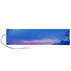 Winter Landscape Snow Forest Trees Roll Up Canvas Pencil Holder (l)