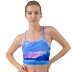 Winter Landscape Snow Forest Trees Mini Tank Bikini Top