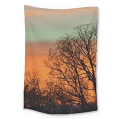 Twilight Sunset Sky Evening Clouds Large Tapestry