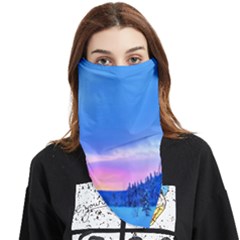 Winter Landscape Snow Forest Trees Face Covering Bandana (triangle)