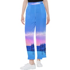 Winter Landscape Snow Forest Trees Women s Pants 