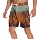 Twilight Sunset Sky Evening Clouds Men s Beach Shorts View2