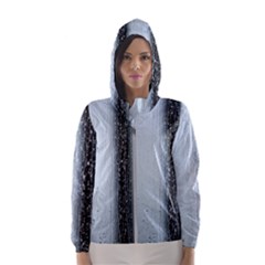 Rain Raindrop Drop Of Water Drip Women s Hooded Windbreaker