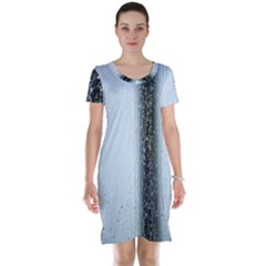 Rain Raindrop Drop Of Water Drip Short Sleeve Nightdress by Amaryn4rt