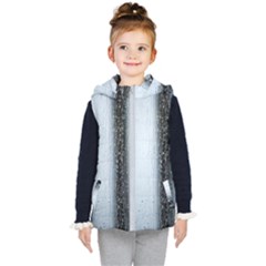 Rain Raindrop Drop Of Water Drip Kids  Hooded Puffer Vest