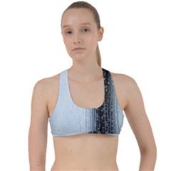 Rain Raindrop Drop Of Water Drip Criss Cross Racerback Sports Bra by Amaryn4rt