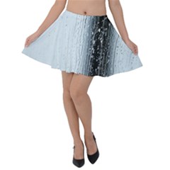 Rain Raindrop Drop Of Water Drip Velvet Skater Skirt