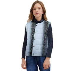 Rain Raindrop Drop Of Water Drip Kid s Button Up Puffer Vest	