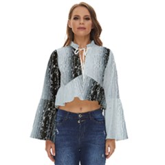 Rain Raindrop Drop Of Water Drip Boho Long Bell Sleeve Top