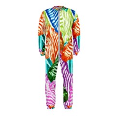 Zebra Colorful Abstract Collage Onepiece Jumpsuit (kids)