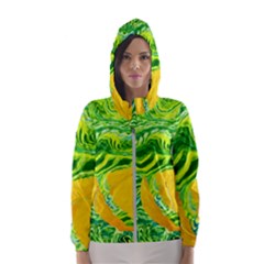 Zitro Abstract Sour Texture Food Women s Hooded Windbreaker