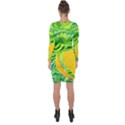 Zitro Abstract Sour Texture Food Asymmetric Cut-Out Shift Dress View2