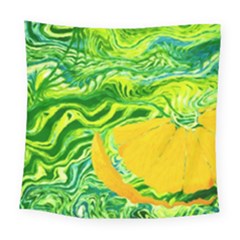 Zitro Abstract Sour Texture Food Square Tapestry (large)