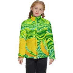 Zitro Abstract Sour Texture Food Kids  Puffer Bubble Jacket Coat by Amaryn4rt