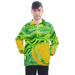 Zitro Abstract Sour Texture Food Men s Half Zip Pullover