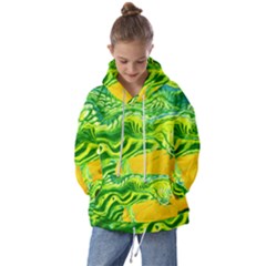 Zitro Abstract Sour Texture Food Kids  Oversized Hoodie