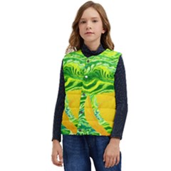 Zitro Abstract Sour Texture Food Kid s Button Up Puffer Vest	