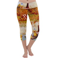 Art Kuecken Badespass Arrangemen Capri Yoga Leggings by Amaryn4rt