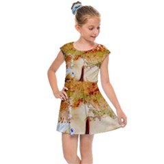 Art Kuecken Badespass Arrangemen Kids  Cap Sleeve Dress by Amaryn4rt