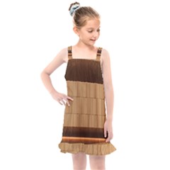 Architecture Art Boxes Brown Kids  Overall Dress by Amaryn4rt