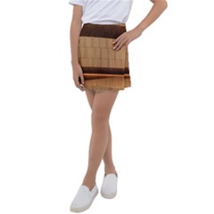 Architecture Art Boxes Brown Kids  Tennis Skirt by Amaryn4rt