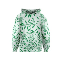 Leaves Foliage Green Wallpaper Kids  Pullover Hoodie