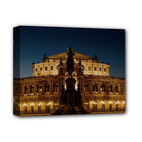 Dresden Semper Opera House Deluxe Canvas 14  X 11  (stretched) by Amaryn4rt