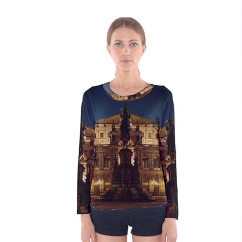 Dresden Semper Opera House Women s Long Sleeve T-shirt by Amaryn4rt