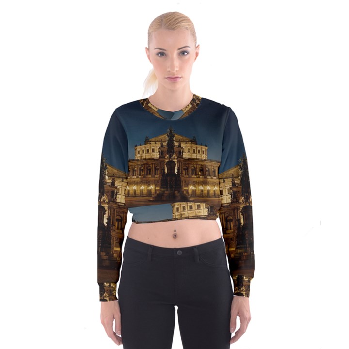 Dresden Semper Opera House Cropped Sweatshirt