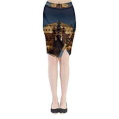 Dresden Semper Opera House Midi Wrap Pencil Skirt by Amaryn4rt