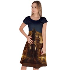 Dresden Semper Opera House Classic Short Sleeve Dress by Amaryn4rt