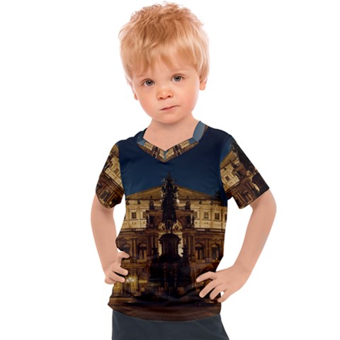 Dresden Semper Opera House Kids  Sports T-shirt by Amaryn4rt