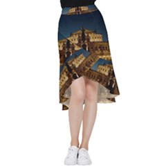 Dresden Semper Opera House Frill Hi Low Chiffon Skirt by Amaryn4rt