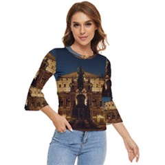 Dresden Semper Opera House Bell Sleeve Top