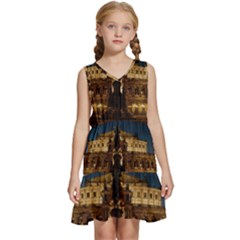 Dresden Semper Opera House Kids  Sleeveless Tiered Mini Dress by Amaryn4rt