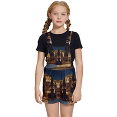 Dresden Semper Opera House Kids  Short Overalls by Amaryn4rt