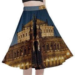 Dresden Semper Opera House A-line Full Circle Midi Skirt With Pocket by Amaryn4rt